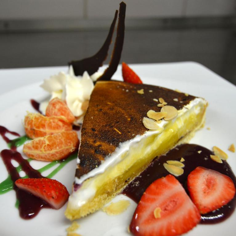 Tarte au citron meringuée.